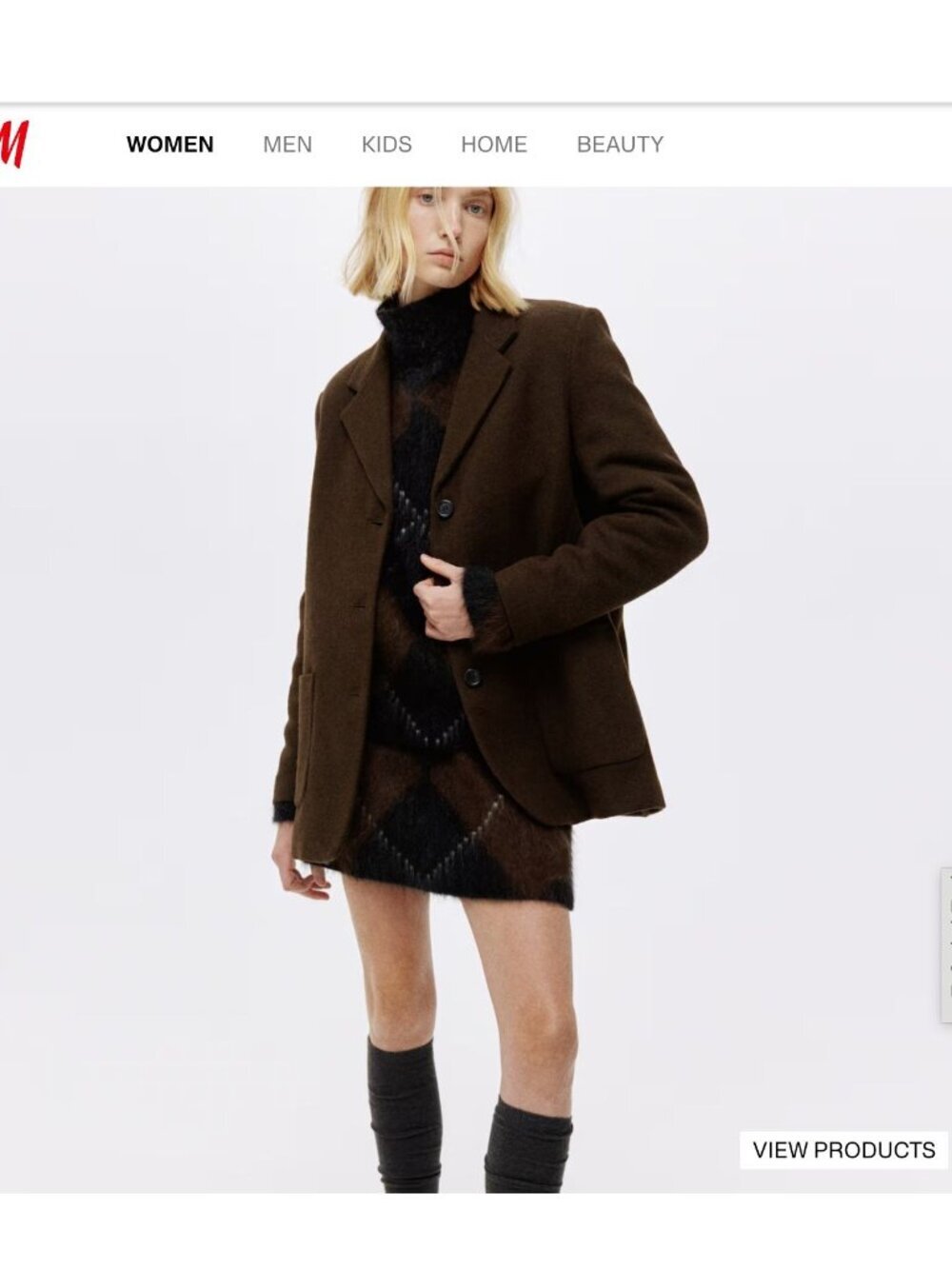 NWT H&M single breasted blazer